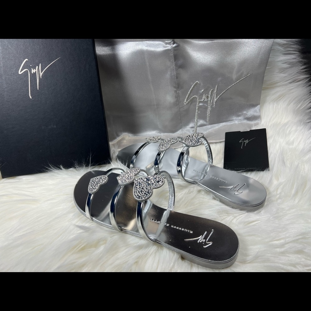 Giuseppe Zanotti Anya Love Open-Toe Strap Sandals
